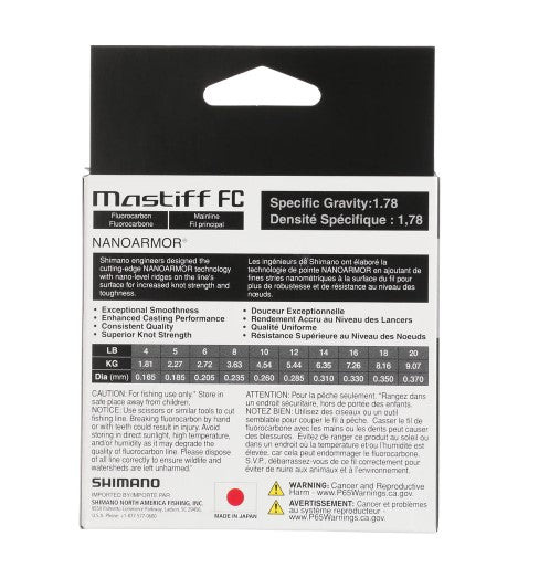 SHIMANO FLUOROCARBONE MASTIFF, 200 VERGES image 2