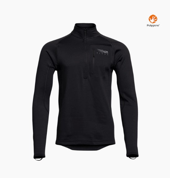 SITKA CORE MIDWEIGHT ZIP-T, BLACK image 0
