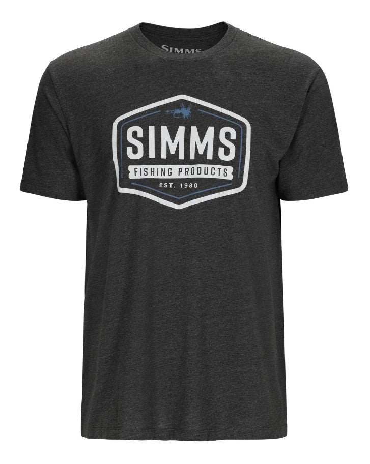 SIMMS T-SHIRT FLY PATCH, CHARCOAL HEATHER image 0
