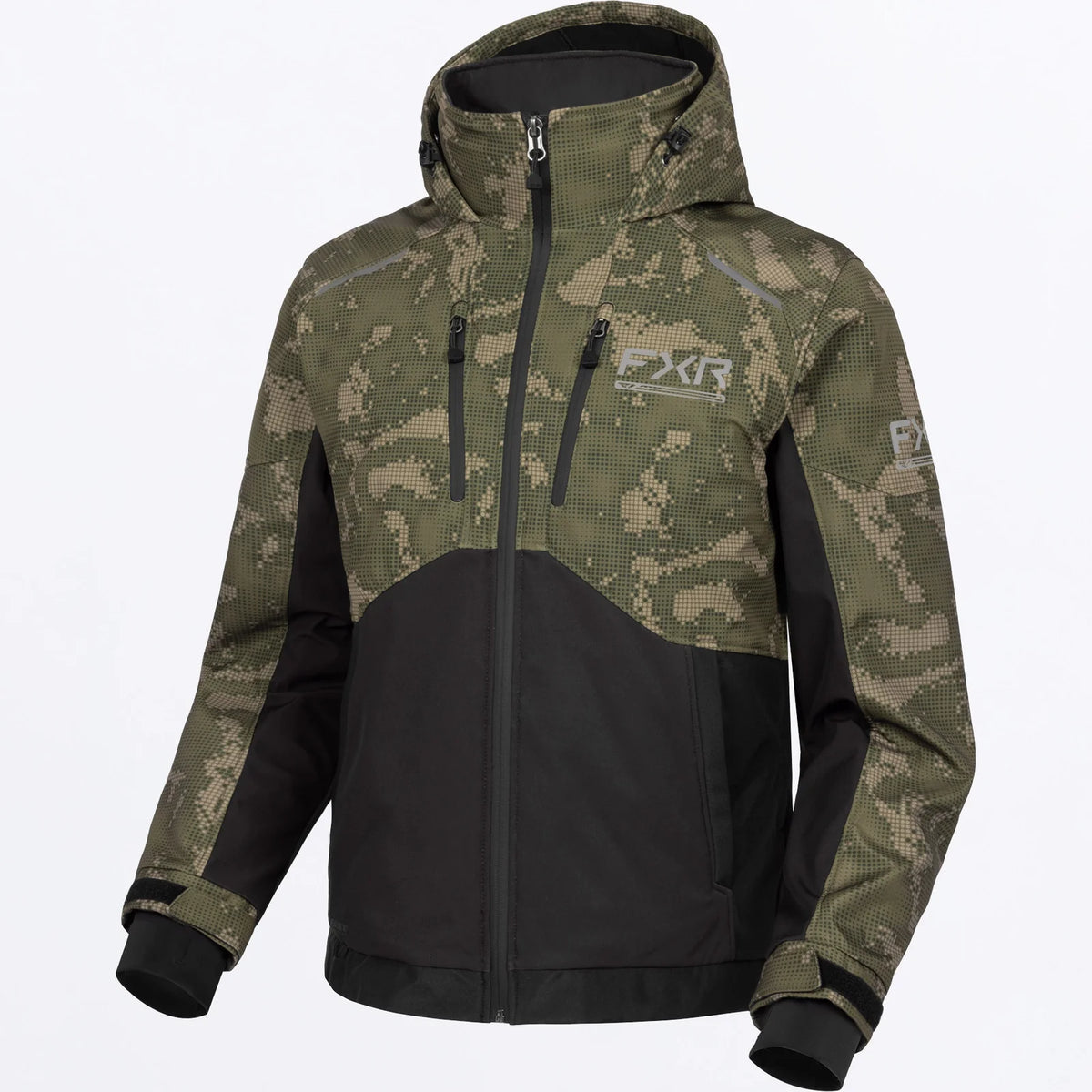 FXR MANTEAU EVOLUTION FX TECH SHELL, MOSS SHIFT COVER BLACK