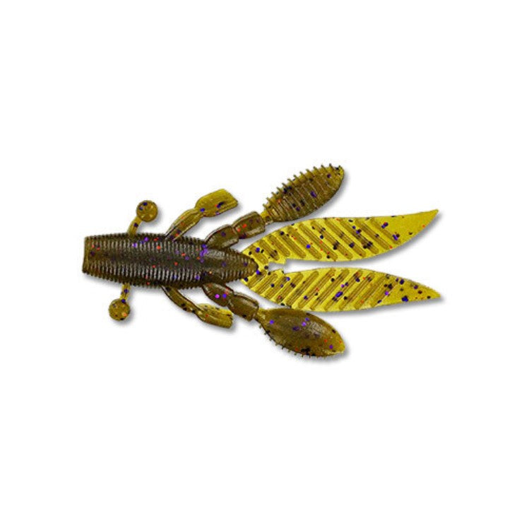 YAMAMOTO FLAPPIN' HOG 3.75" - 7/PAQUET - GREEN LF GREEN LF PURPLE image