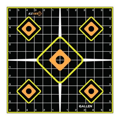 CIBLE PAPIER ALLEN EZ-AIM "SIGHT-IN" 12"X12" 5 PAR PAQUET image 1