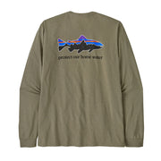 PATAGONIA CHANDAIL HOME WATER TROUT RESPONSIBILI-TEE, RVGN image 0
