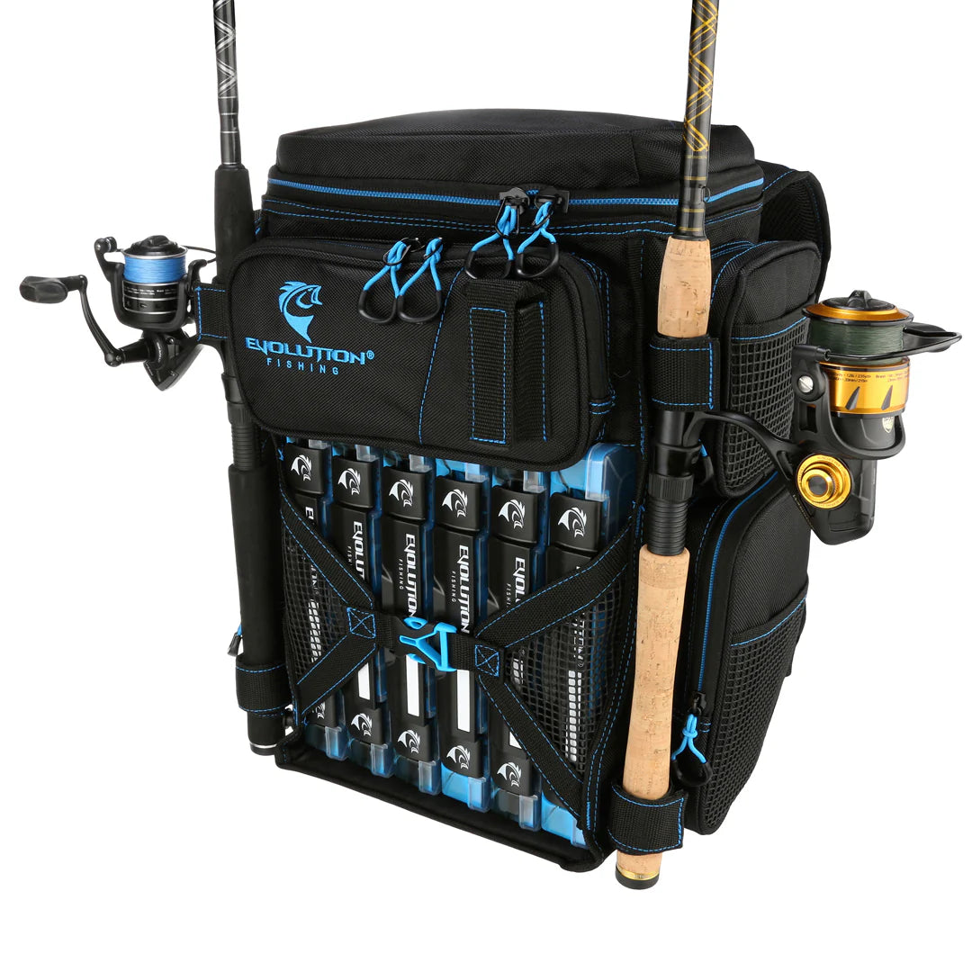 EVOLUTION SAC À DOS DE PÊCHE 3600 DRIFT BLUE image 1
