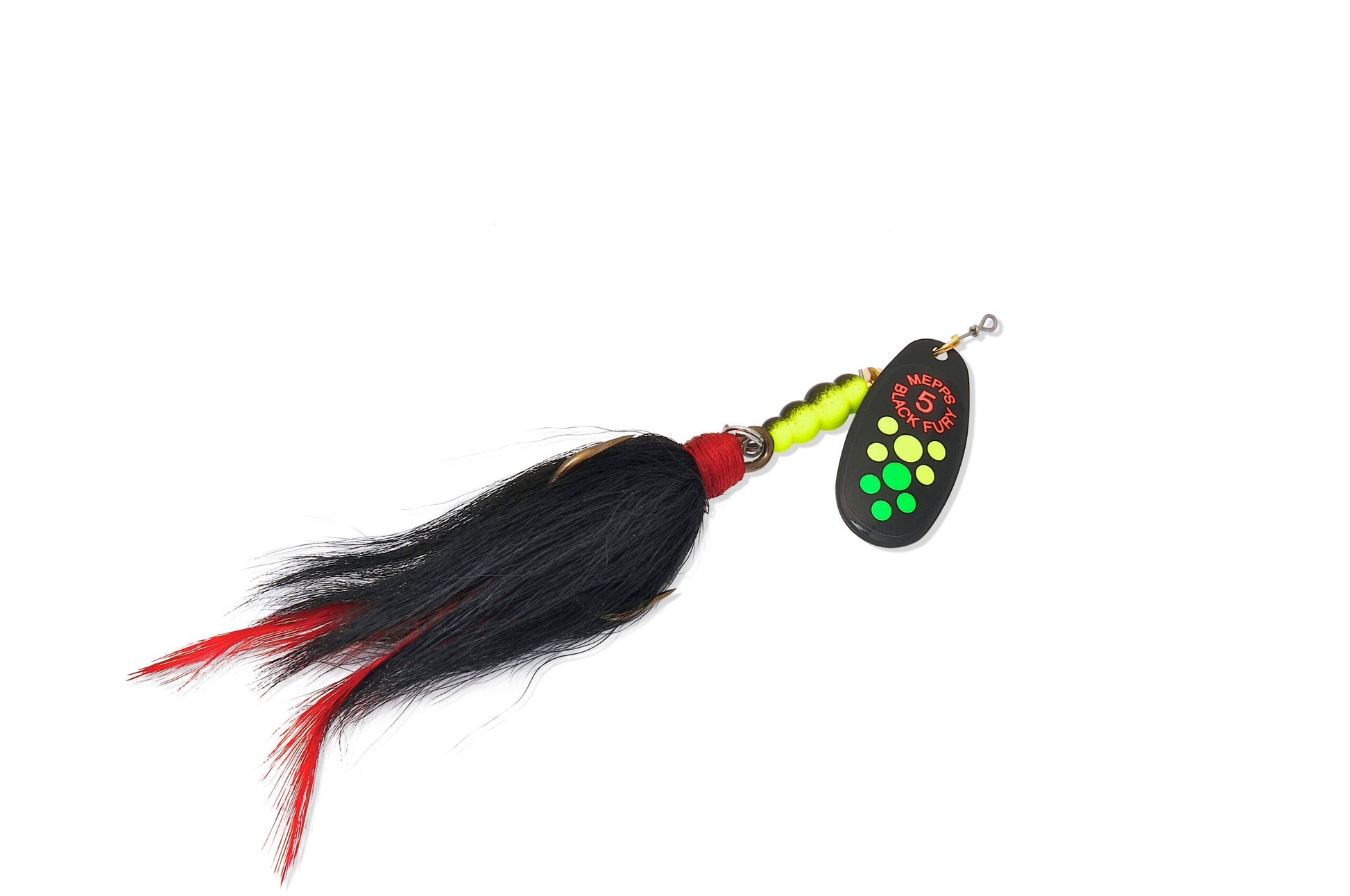 MEPPS BLACK FURY MUSKY KILLER - 3/4 OZ - FIRETIGER/ BLACK TAIL image