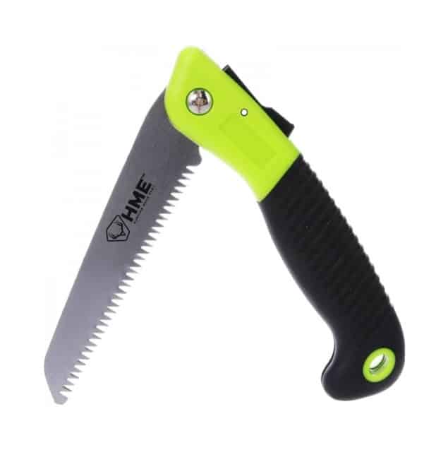 HME COUTEAU SCIE PLIANTE AVEC LAME DE 7" EN ACIER AU CARBONE image 0