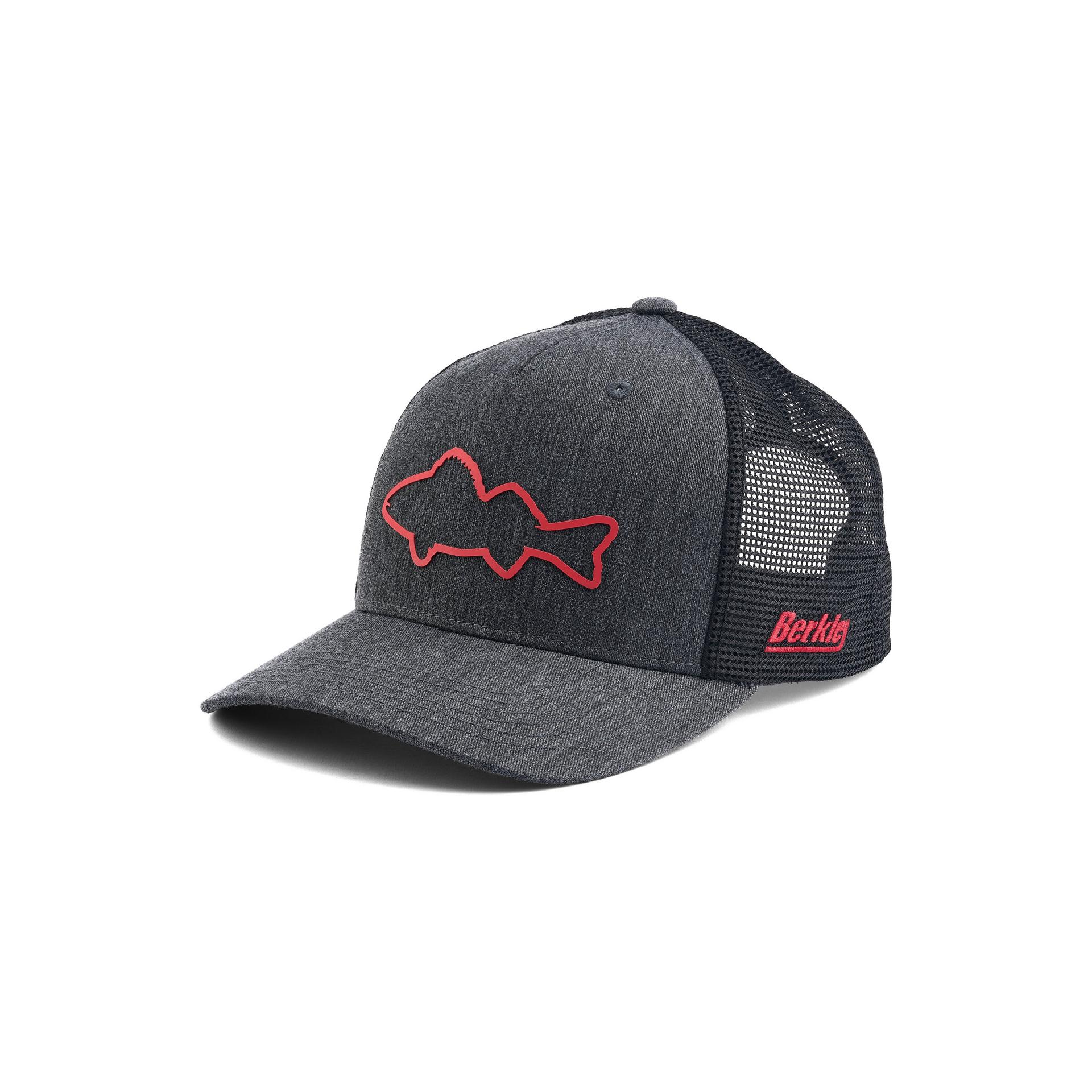 BERKLEY CASQUETTE PROFILE WALLEYE TRUCKER - BLACK HEATHER image 1