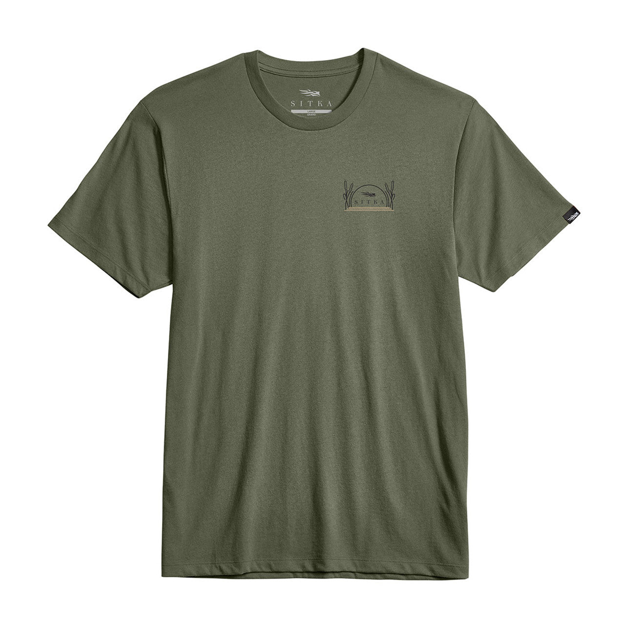 SITKA T-SHIRT RETREIVE, OLIVE GREEN image 1