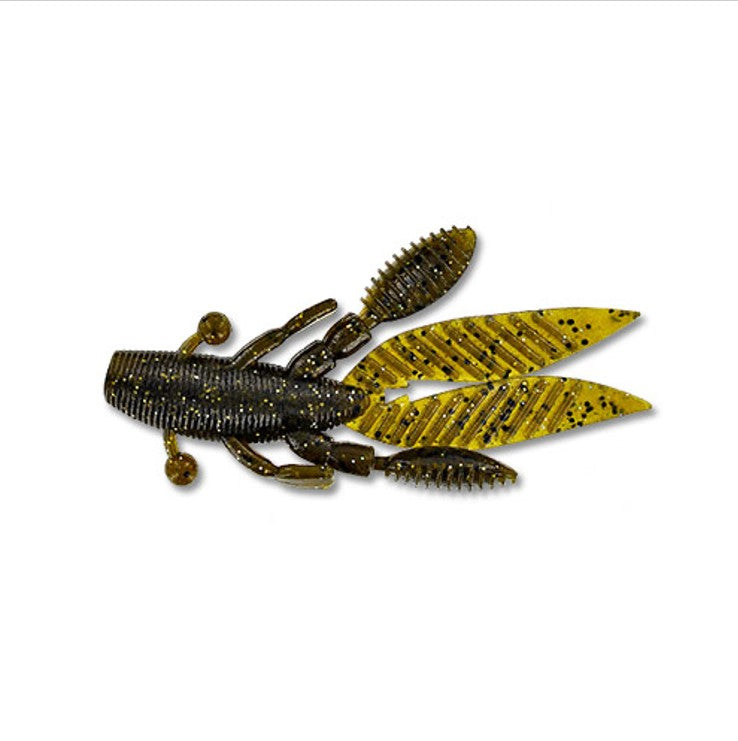 YAMAMOTO FLAPPIN' HOG 3.75" - 7/PAQUET - GREENPUMPKIN MAGIC image