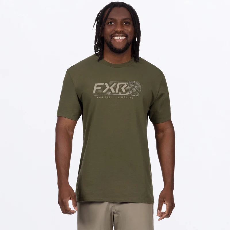 FXR T-SHIRT ACTION PREMIUM ARMY STONE image 0