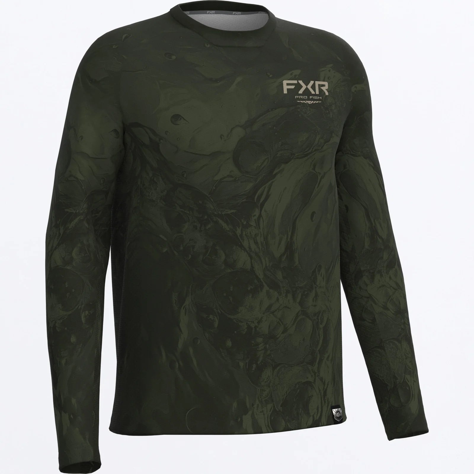 FXR CHANDAIL MANCHE LONGUE BIG TREBLE AIR UPF ARMY U BASS