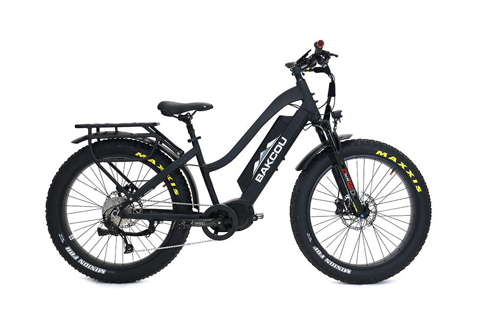 BAKCOU EBIKE MULE STEP-THROUGH 26"1000W 21Ah, MATTE BLACK image 1