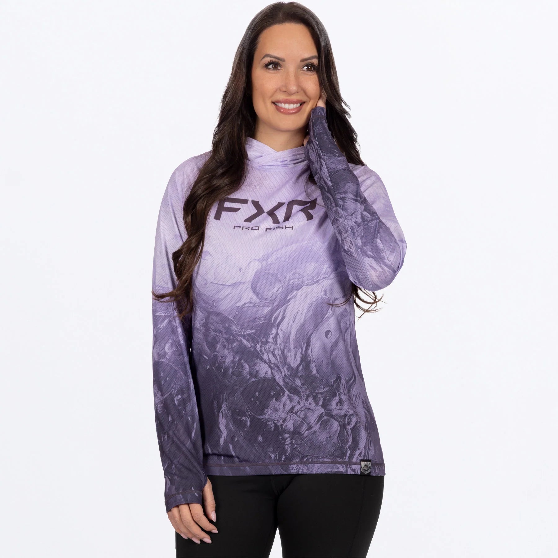 FXR FEMME CHANDAIL CAPUCHON DERBY UNDERTOW AIR UPF LAVENDER