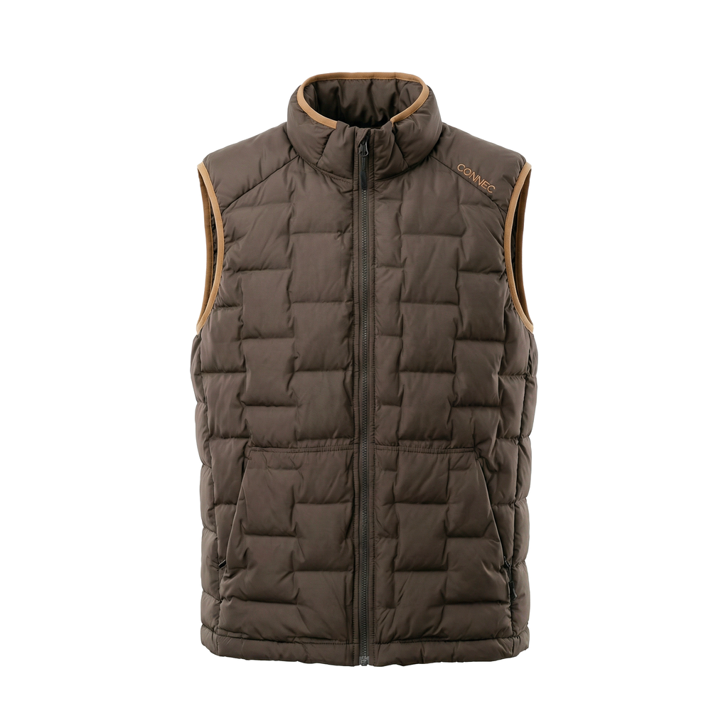 CONNEC VESTE PUFFER LÉGER TURKISH COFFEE image 1