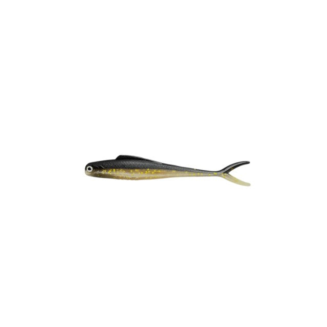 MALADE DE PÊCHE MME. WALLY V-TAIL 4.5" - BLACK GOLD image