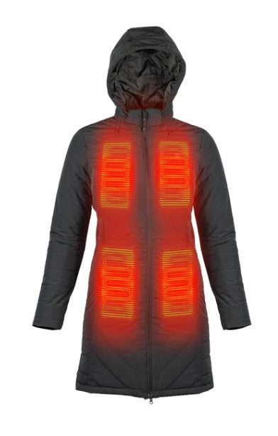 MOBILE WARMING MANTEAU CHAUFFANT MERIDIAN POUR FEMME, NOIR image 0