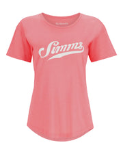 SIMMS T-SHIRT SCRIPT POUR FEMME, CORAL image 0