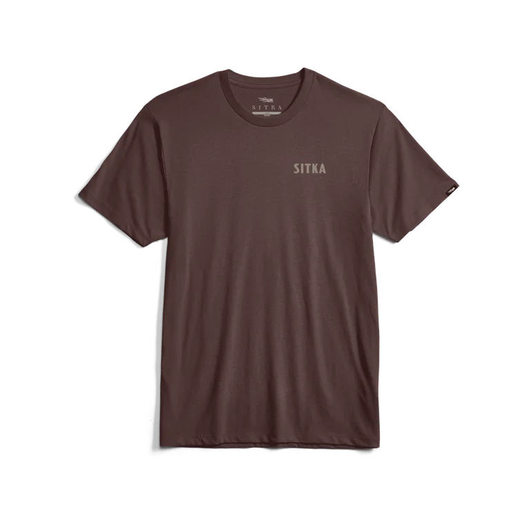 SITKA T-SHIRT TYPICAL TEE - CHERRY WOOD image 1