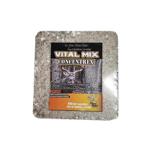 FERME MONETTE BLOC DE MINÉRAUX VITAL MIX CONCENTREX POUR CHEVREUIL 700GR image 0