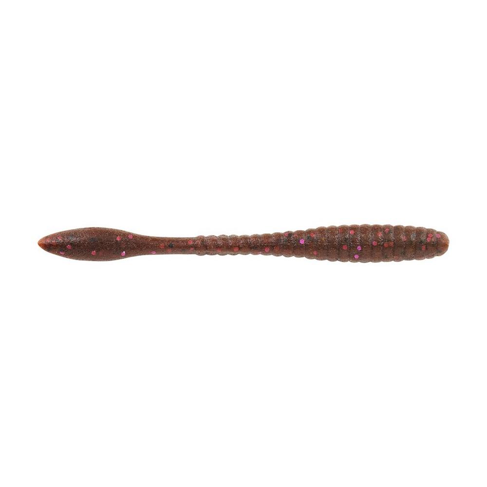 BERKLEY POWERBAIT MAXSCENT FLAT WORM 3.6" - CINNAMON PURPLE image