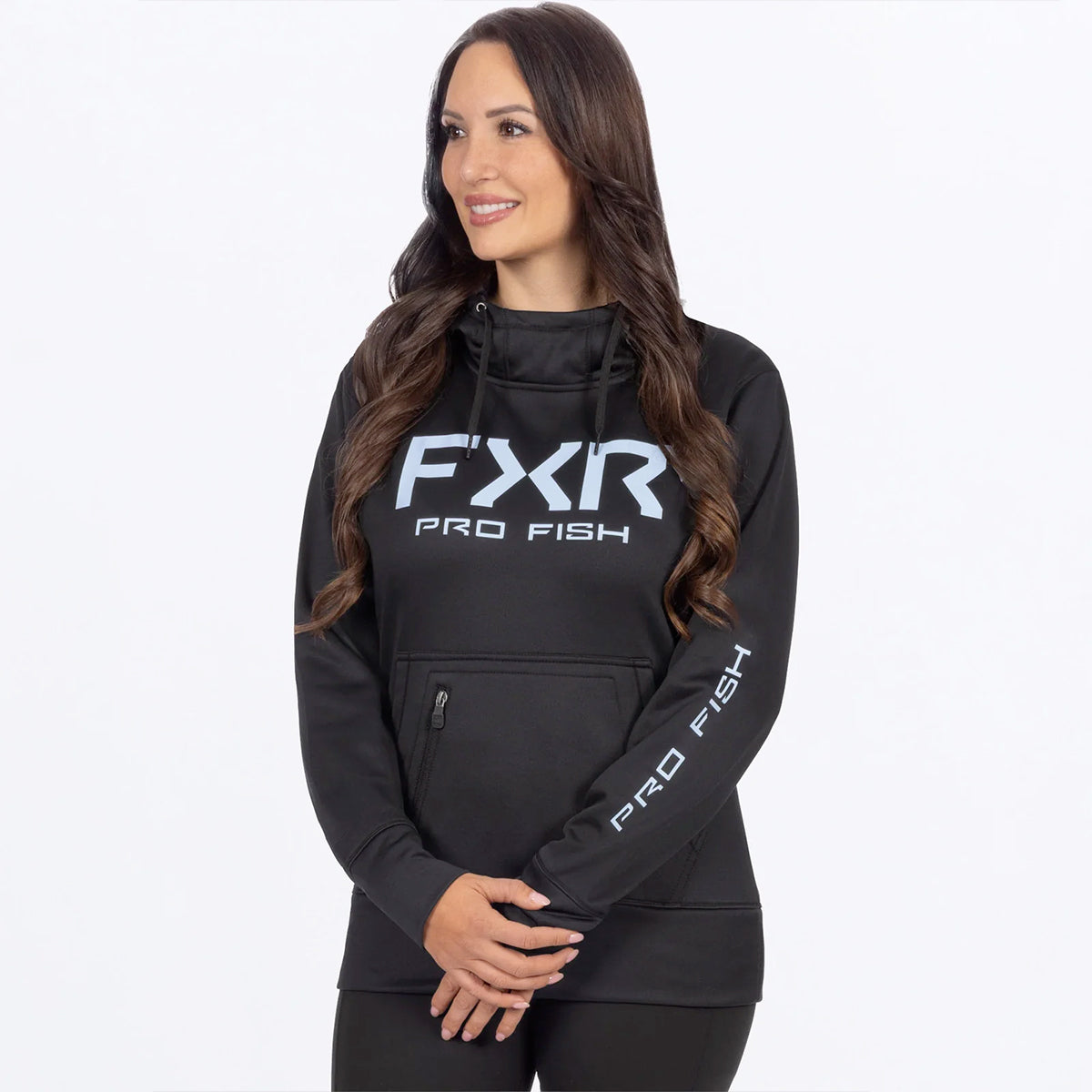 FXR FEMME HOODIE PRO FISH TECH NOIR BLEU MAUI image 0