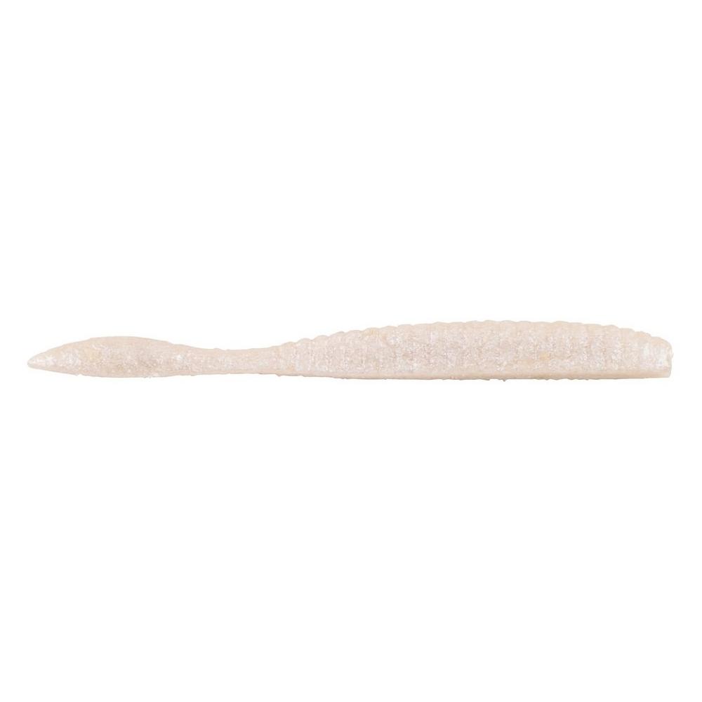 BERKLEY POWERBAIT MAXSCENT FLAT WORM 3.6" - WHITE PEARL image
