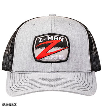 Z-MAN Z-BADGE TRUCKER HATZ GRAY/BLACK image 0