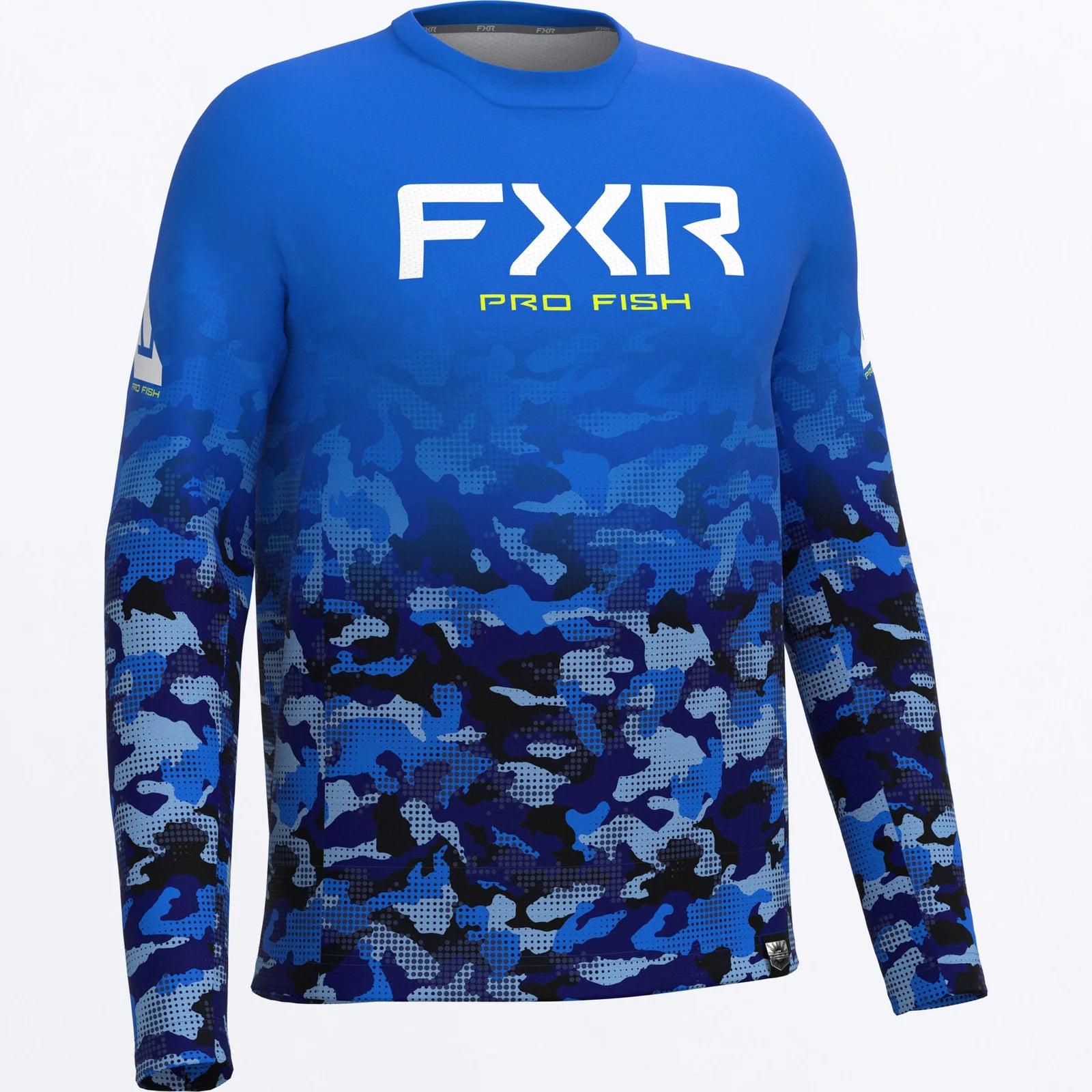 FXR CHANDAIL MANCHE LONGUE DERBY DRIFT CAMO AIR UPF BLEU COBALT image 0