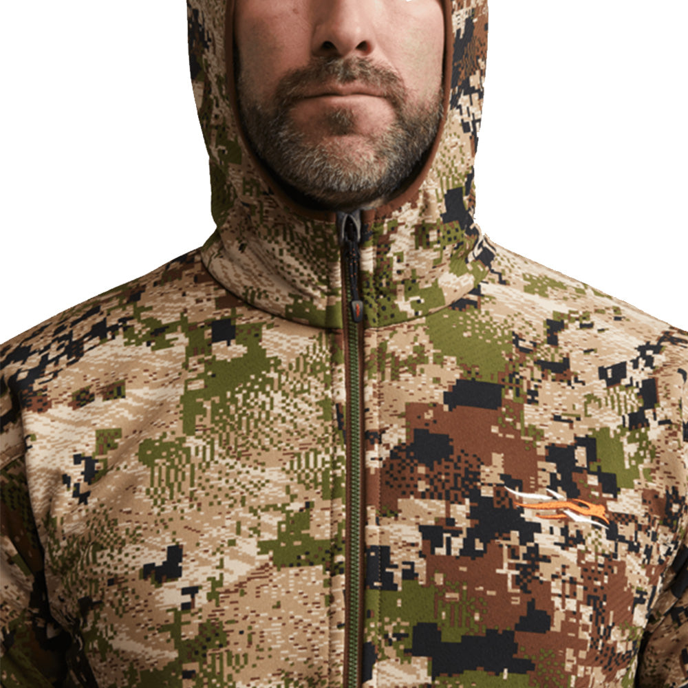SITKA MANTEAU ALPHA FLEECE HOODED -  OPTIFADE MARSH image 3