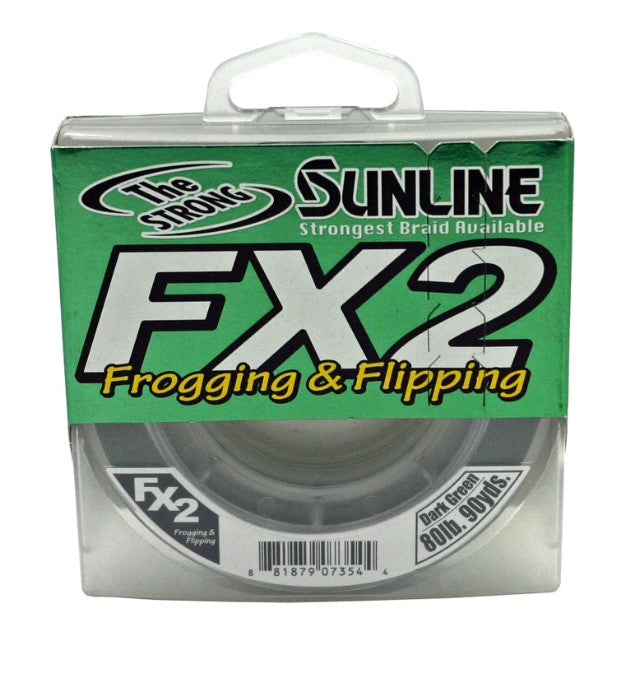 SUNLINE FIL TRESSÉ FX2 90 YDS, DARK GREEN image 0