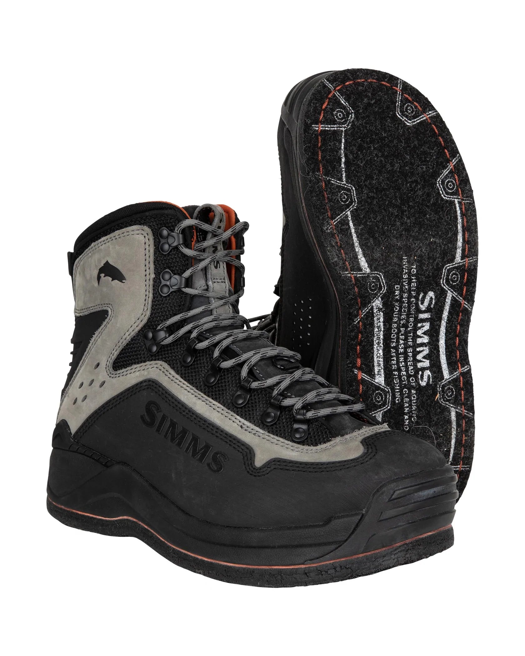 SIMMS BOTTE DE PECHE G3 GUIDE AVEC FEUTRE, STEEL GREY image 0