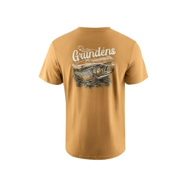 GRUNDENS T-SHIRT LEROY BROWN SS - WHISKEY image 1