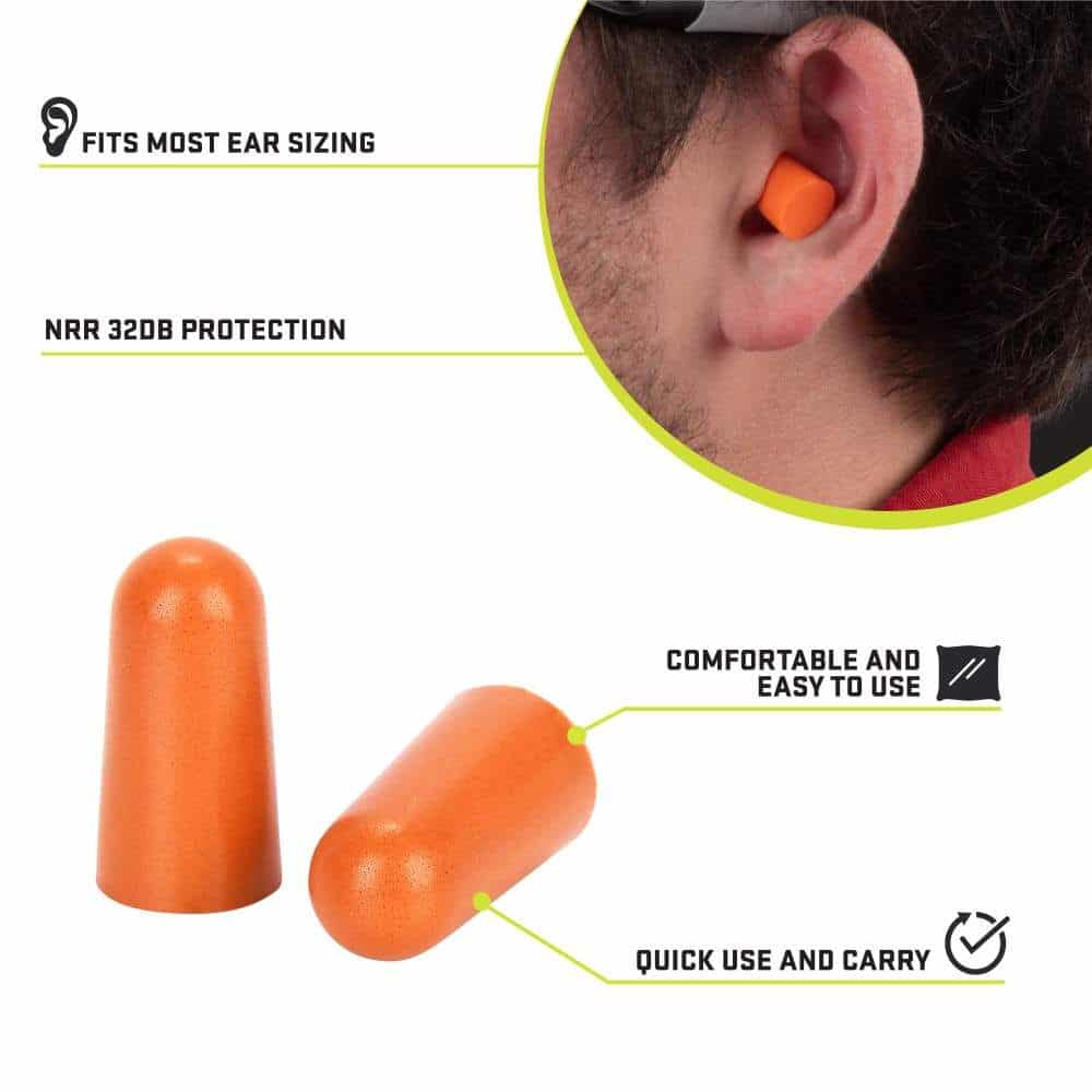 ALLEN BOUCHON ANTI-BRUIT EN MOUSSE ULTRX 6 PAIRES - ORANGE image 1