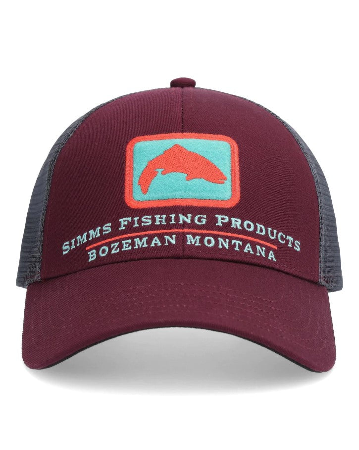 SIMMS CASQUETTE SMALL FIT SINGLE HAUL TRUCKER, MULBERRY image 0