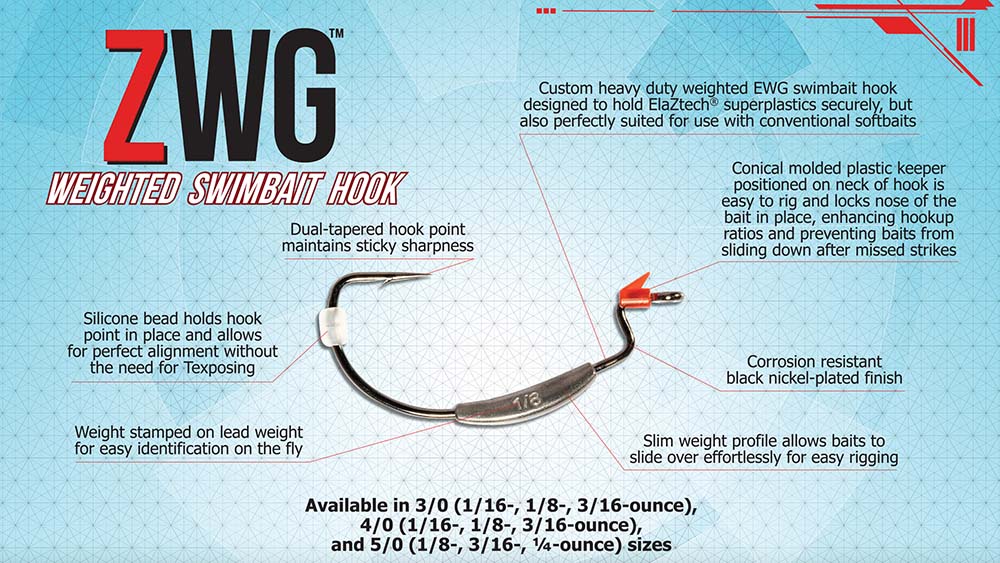 ZMAN HAMEÇON ZWG SWIMBAIT PLOMBÉ - 3/16 OZ image 1