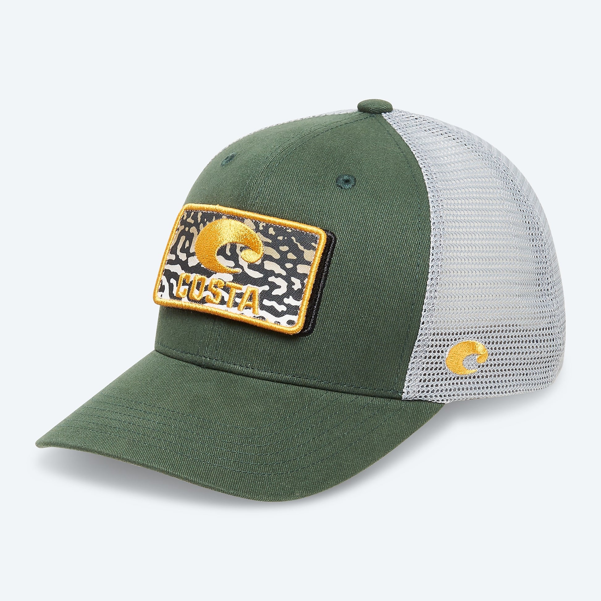 COSTA CASQUETTE FISHSKINS TRUCKER FOREST GREEN image 0