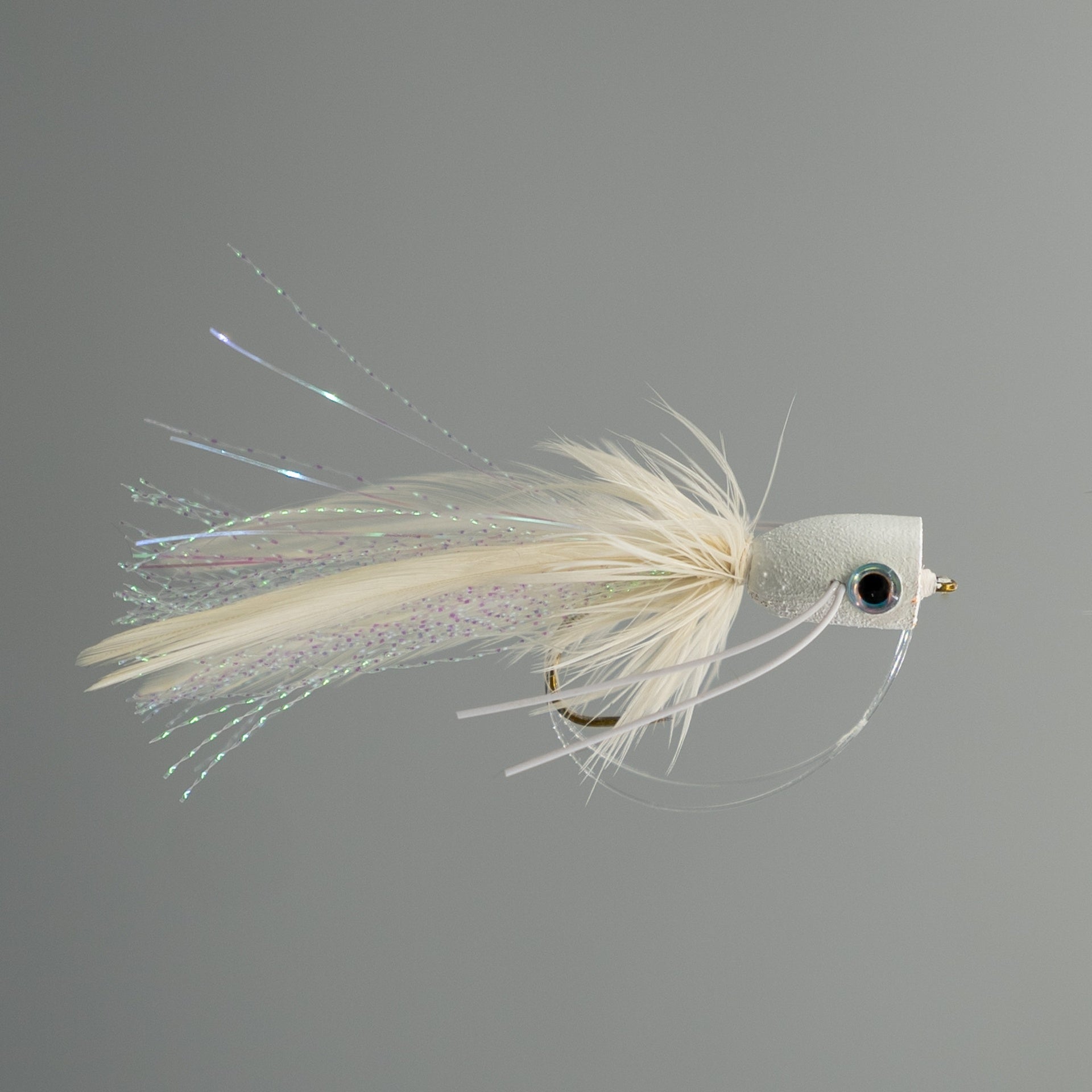 NEPTUNE MOUCHE FOAM POPPER - ALL WHITE image 0