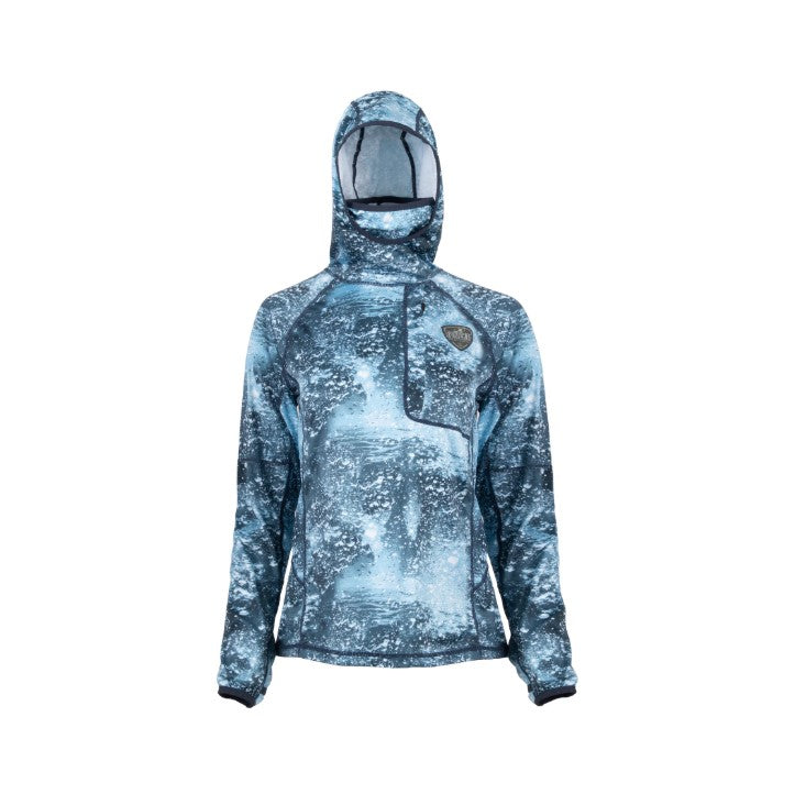 SPORTCHIEF CHANDAIL À CAPUCHE "OMBLE" COLLECTION FILLES DE BOIS - BLEU CAMO image 0