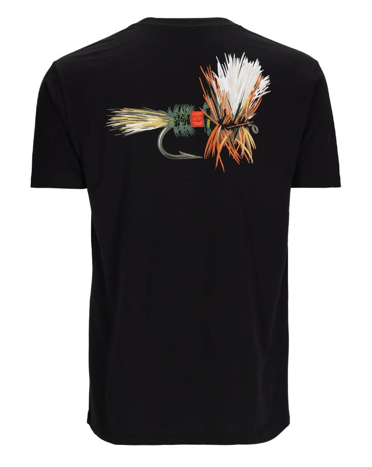 SIMMS T-SHIRT ROYAL WULFF FLY, BLACK image 0