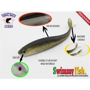 LEURRE SOUPLE RÉALISTE SWIMMY FISH 3.5'' DE TARGET BAITS image 1
