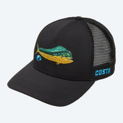 COSTA CASQUETTE STITCHED TRUCKER DORADO NOIR image 0