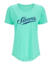 SIMMS T-SHIRT SCRIPT POUR FEMME, GULF BLUE image 0