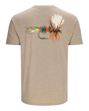 SIMMS T-SHIRT ROYAL WULFF FLY, OATMEAL HEATHER image 0