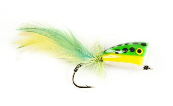 NEPTUNE MOUCHE POPPER GREEN FROG image 0