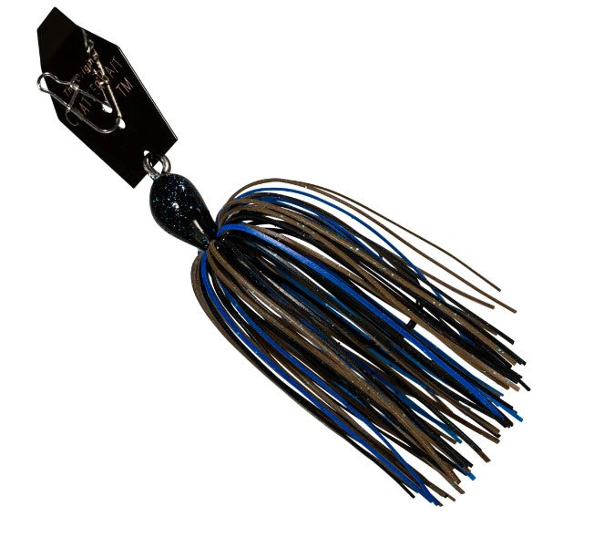 ZMAN BIG BLADE CHATTERBAIT - 1/2 OZ, BLACK/BLUE CANDY image