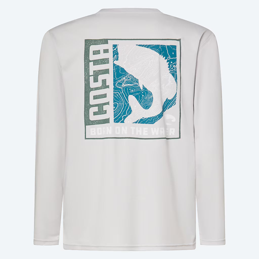 COSTA CHANDAIL MANCHE LONGUE TECH FINDER BASS PEARL GREY image 0