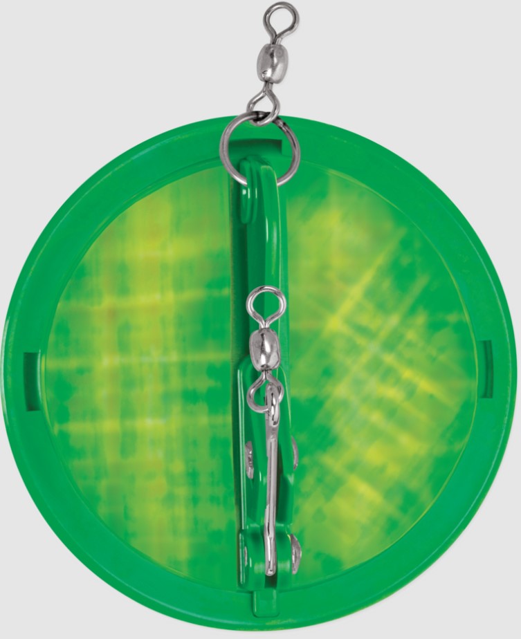 LUHR JENSEN DIPSY DIVER #1 - KELLY GREEN/SILVER BOTTOM MOON image