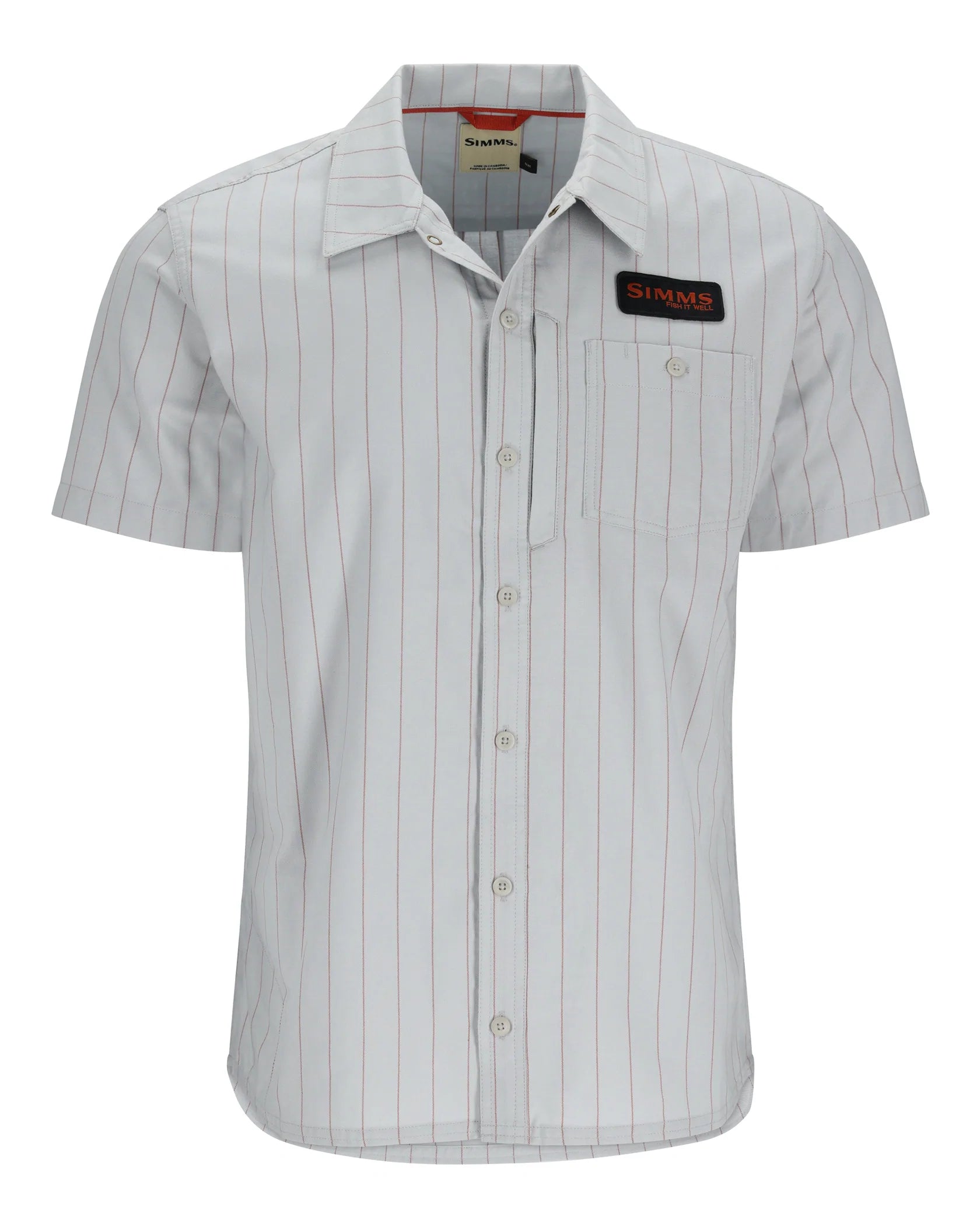 SIMMS CHEMISE MÉCANO, STERLING/CLAY STRIPE image 0