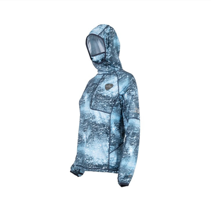SPORTCHIEF CHANDAIL À CAPUCHE "OMBLE" COLLECTION FILLES DE BOIS - BLEU CAMO image 2