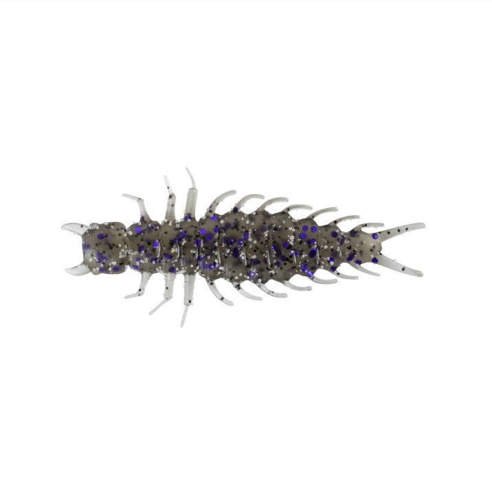 GREAT LAKES FINESSE JUICY HELLGRAMITE 2.4'' - SMOKE CLEAR PURPLE image